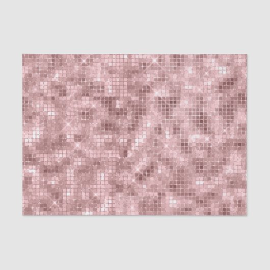 Funkelnd Rose Gold Pink Luxus Sparkle Girl Party Seidenpapier (Vorderseite)