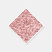 Funkelnd Rose Gold Pink Luxus Sparkle Girl Party Serviette (Ecke)
