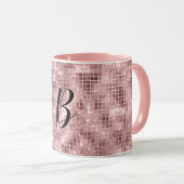 Funkelnd Rose Gold Pink Luxus Sparkor Tasse (VorderseiteRechts)