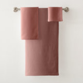 Funkelnd Rose Gold Tropfen | Diamant-Glitzer auf S Badhandtuch Set (Insitu)