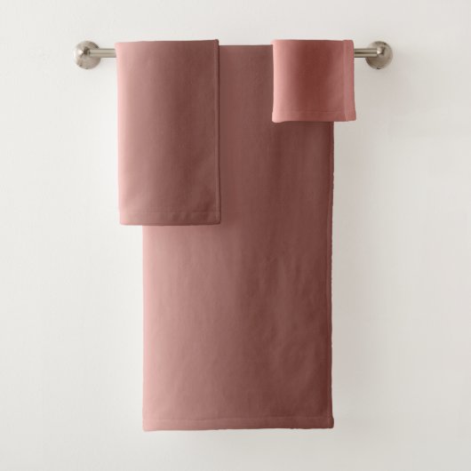 Funkelnd Rose Gold Tropfen | Diamant-Glitzer auf S Badhandtuch Set (Insitu)