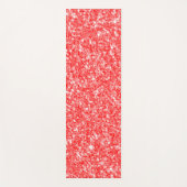 Funkelnd Rot-Weiß-Glitzer-Muster Yogamatte (Vorderseite)
