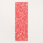 Funkelnd Rot-Weiß-Glitzer-Muster Yogamatte (Rückseite)