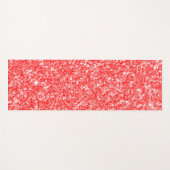 Funkelnd Rot-Weiß-Glitzer-Muster Yogamatte (Vorderseite (Horizontal))