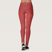 Funkelnd rote Leggings (Rückseite)