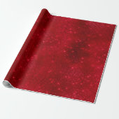 Funkelnd Roter Foil Geschenkpapier (Ungerollt)