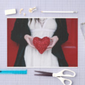 Funkelnd Rotes Liebe Herz (Valentinstag) Seidenpapier (Handwerk)