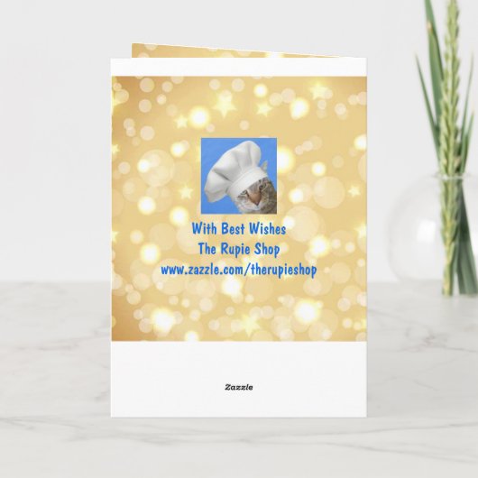 Funkelnd Rupie Cat Weihnachten (Rückseite)