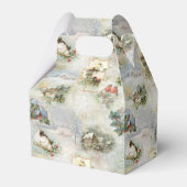 Funkelnd Rustikale Weihnachtsszenen Collage Geschenkschachtel (Vorderseite)