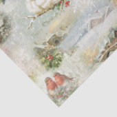 Funkelnd Rustikale Weihnachtsszenen Collage Seidenpapier (Ausschnitt)