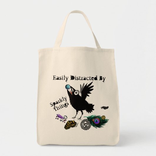 Funkelnd Sachen Raven~Tote Tasche (Vorne)