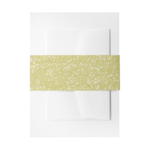 Funkelnd Sandy-GoldGlitzer Einladungsbanderole