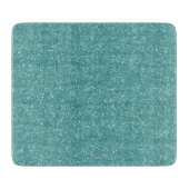 Funkelnd schillernder aquamariner u. silberner schneidebrett (Vorderseite)