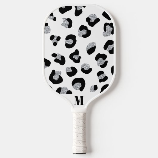 Funkelnd Schneeballmuster Pickleball Schläger (Vorderseite)