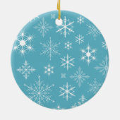 Funkelnd Schneeflocken Foto Weihnachtsschmuck (Hinten)