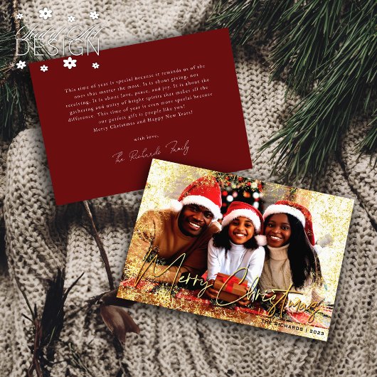 Funkelnd Schneeflocken Rot Frohe Weihnachten