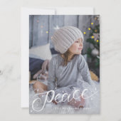 funkelnd Schneefriedkarte Einladung (Vorderseite)