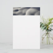 Funkelnd Schneemönge Abstrakte Natur Briefpapier (Stehend Vorderseite)