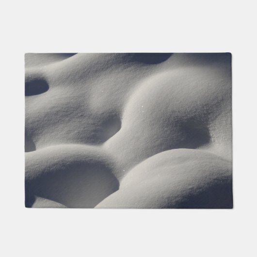 Funkelnd Schneemönge Abstrakte Natur Fußmatte (Vorderseite)