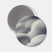 Funkelnd Schneemönge Abstrakte Natur Magnet (Vorderseite/Rückseite)