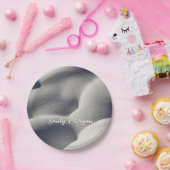 Funkelnd Schneemönge Abstrakte Natur Pappteller (Party)