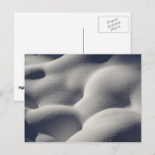 Funkelnd Schneemönge Abstrakte Natur Postkarte (Vorne/Hinten)