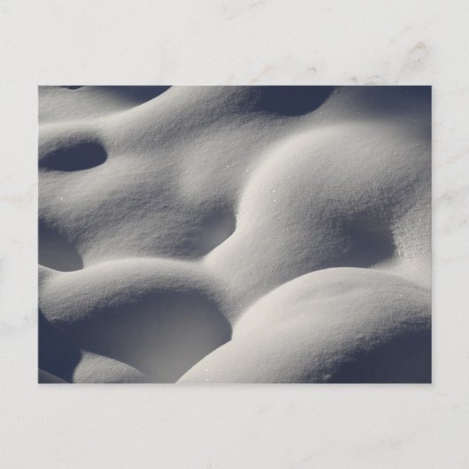 Funkelnd Schneemönge Abstrakte Natur Postkarte (Vorderseite)