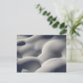 Funkelnd Schneemönge Abstrakte Natur Postkarte (Stehend Vorderseite)