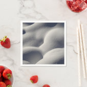 Funkelnd Schneemönge Abstrakte Natur Serviette (Beispiel)