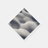 Funkelnd Schneemönge Abstrakte Natur Serviette (Ecke)