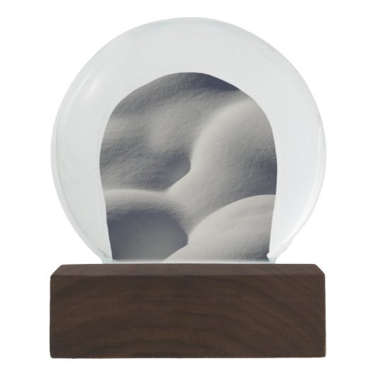 Funkelnd Schneemönge Abstrakte Naturfotografie Schneekugel (Vorderseite)