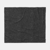 Funkelnd schwarzes Glitter Glanz Fleecedecke (Vorderseite (Horizontal))