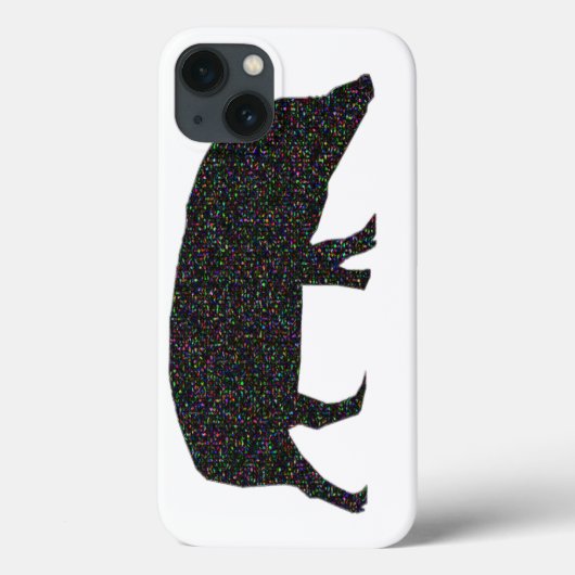 Funkelnd Schwein Case-Mate iPhone Hülle (Rückseite)