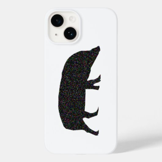 Funkelnd Schwein Case-Mate iPhone Hülle (Rückseite)