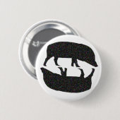 Funkelnd Schweine-Taste Button (Vorne & Hinten)