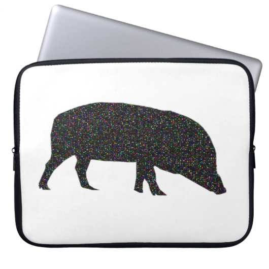 Funkelnd Schweineback Laptopschutzhülle (Vorderseite)