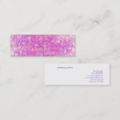 Funkelnd Sequenzen-Visitenkarte (Hot Pink) Mini Visitenkarte (Vorne/Hinten)
