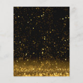 Funkelnd Service für Schwarze und Goldpreislisten Flyer (Hinten)