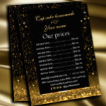 Funkelnd Service für Schwarze und Goldpreislisten Flyer<br><div class="desc">Lassen Sie sich von unserem eleganten und glamourösen Imitat Glitzer Flyer abheben,  passen Sie Ihren Firmennamen,  Ihren Tagline und Ihre Preisliste an.</div>
