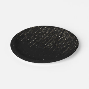 Funkelnd Shooting Stars Black Chic Engagement Part Pappteller