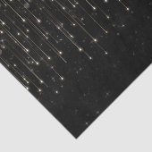 Funkelnd Shooting Stars Black Chic Modernes Party Seidenpapier (Ausschnitt)