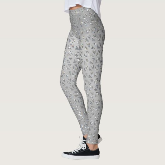 Funkelnd Silber-Leggings Leggings (Links)