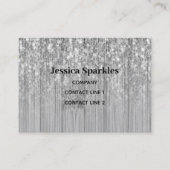 Funkelnd Silberbambusholz Visitenkarte (Vorderseite)