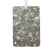 Funkelnd Silbermosaik Monogramm Autolufterfrischer (Rückseite)