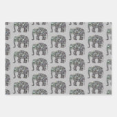 Funkelnd silbernes Mosaikbild Geschenkpapier Set (Vorderseite 2)