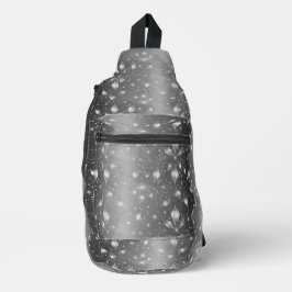 Funkelnd Silberschablone Crossbody Bag