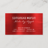 Funkelnd Silberstreifen des Glitzer Visitenkarte (Rückseite)