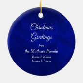 Funkelnd Silberwirbelbaum Keramikornament (Hinten)