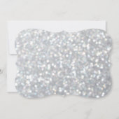 Funkelnd Silver Let's Flamingle 16 . Geburtstag Einladung (Rückseite)