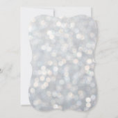 Funkelnd Silver Sweet 16 Geburtstag Einladung (Rückseite)